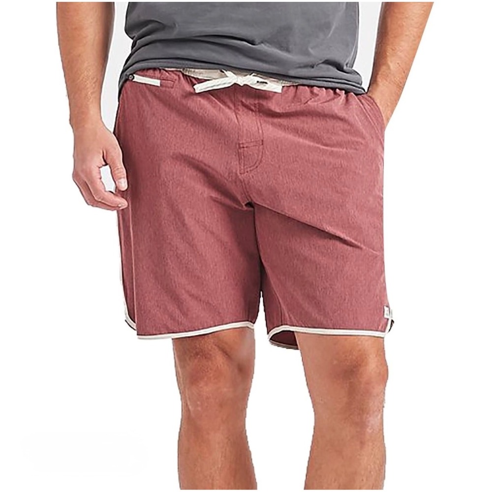 Vuori Banks Shorts Mens Size *M Clay Heather Red 8.5 Inseam Hybrid Athletic V402